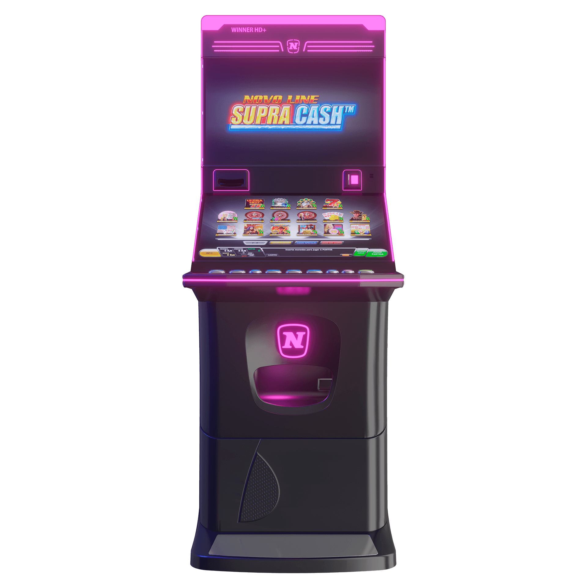 Máquina recreativa Novo Line Supra Cash de NOVOMATIC para bares